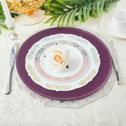 6 Pack Beaded Acrylic Charger Plate, Plastic Round Dinner Charger Tabletop Decor 13" 36 6 Pack Beaded Acrylic Charger Plate, Plastic Round Dinner Charger Tabletop Decor 13" -Home Decor Promotional Store CHRG 1302 EGG D13.progressive 8461b4a4 b24d 46d2 91da ddf726e34f63