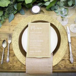 6 Pack Embossed Wood Grain Round Acrylic Charger Plates, Boho Chic Table Decor 13" 22 6 Pack Embossed Wood Grain Round Acrylic Charger Plates, Boho Chic Table Decor 13" -Home Decor Promotional Store CHRG 1303 GOLD D21