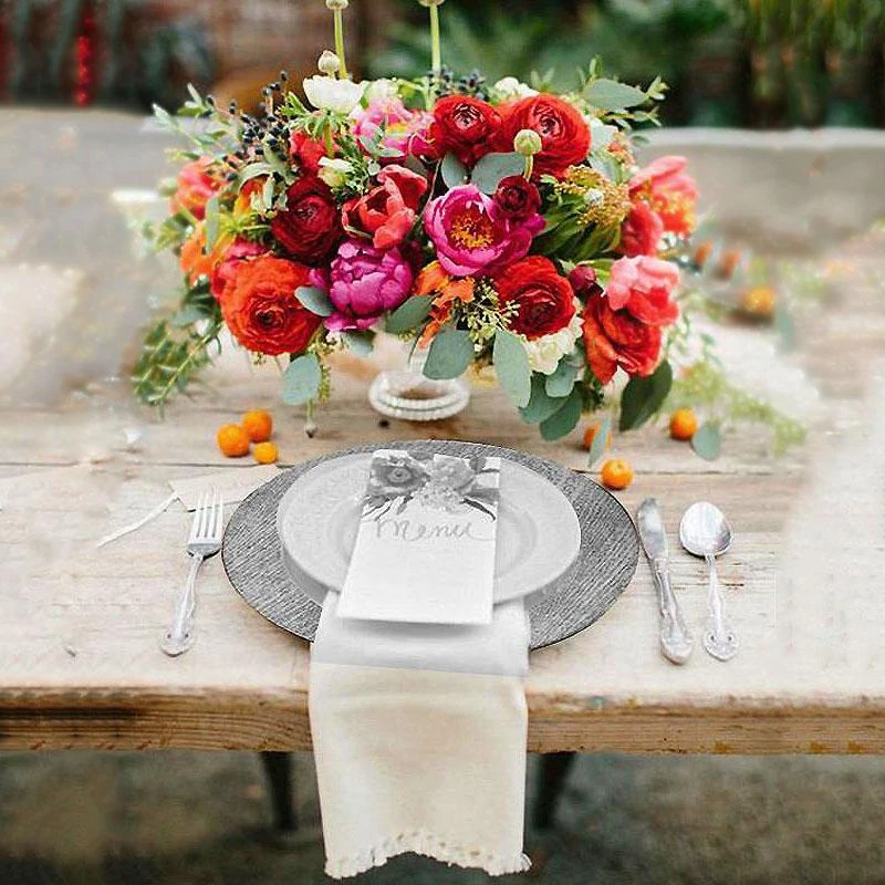 6 Pack Embossed Wood Grain Round Acrylic Charger Plates, Boho Chic Table Decor 13" 17 6 Pack Embossed Wood Grain Round Acrylic Charger Plates, Boho Chic Table Decor 13" - Image 17