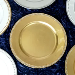 6 Pack Round Acrylic Charger Plates With Rhinestones 13" 15 6 Pack Round Acrylic Charger Plates With Rhinestones 13" -Home Decor Promotional Store CHRG 1306 GOLD D02.progressive 9e5ab66a 20c1 4cbc b491 fd62ef99422f