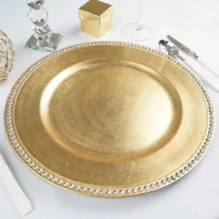 6 Pack Round Acrylic Charger Plates With Rhinestones 13" 19 6 Pack Round Acrylic Charger Plates With Rhinestones 13" -Home Decor Promotional Store CHRG 1306 GOLD 02 760x760 e0fee772 5235 4bdf 84a4 a888324fe857