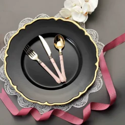 6 Pack Scalloped Edge Hard Acrylic Charger Plates 13" 26 6 Pack Scalloped Edge Hard Acrylic Charger Plates 13" -Home Decor Promotional Store CHRG 1308 BLKGD D01 scaled