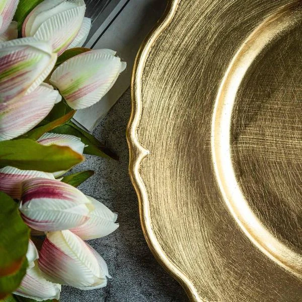 6 Pack Scalloped Edge Hard Acrylic Charger Plates 13" 14 6 Pack Scalloped Edge Hard Acrylic Charger Plates 13" - Image 14