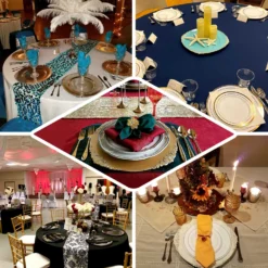 6 Pack Embossed Baroque Round Charger Plates With Antique Design Rim 13" -Home Decor Promotional Store CHRG 1310 EBC2