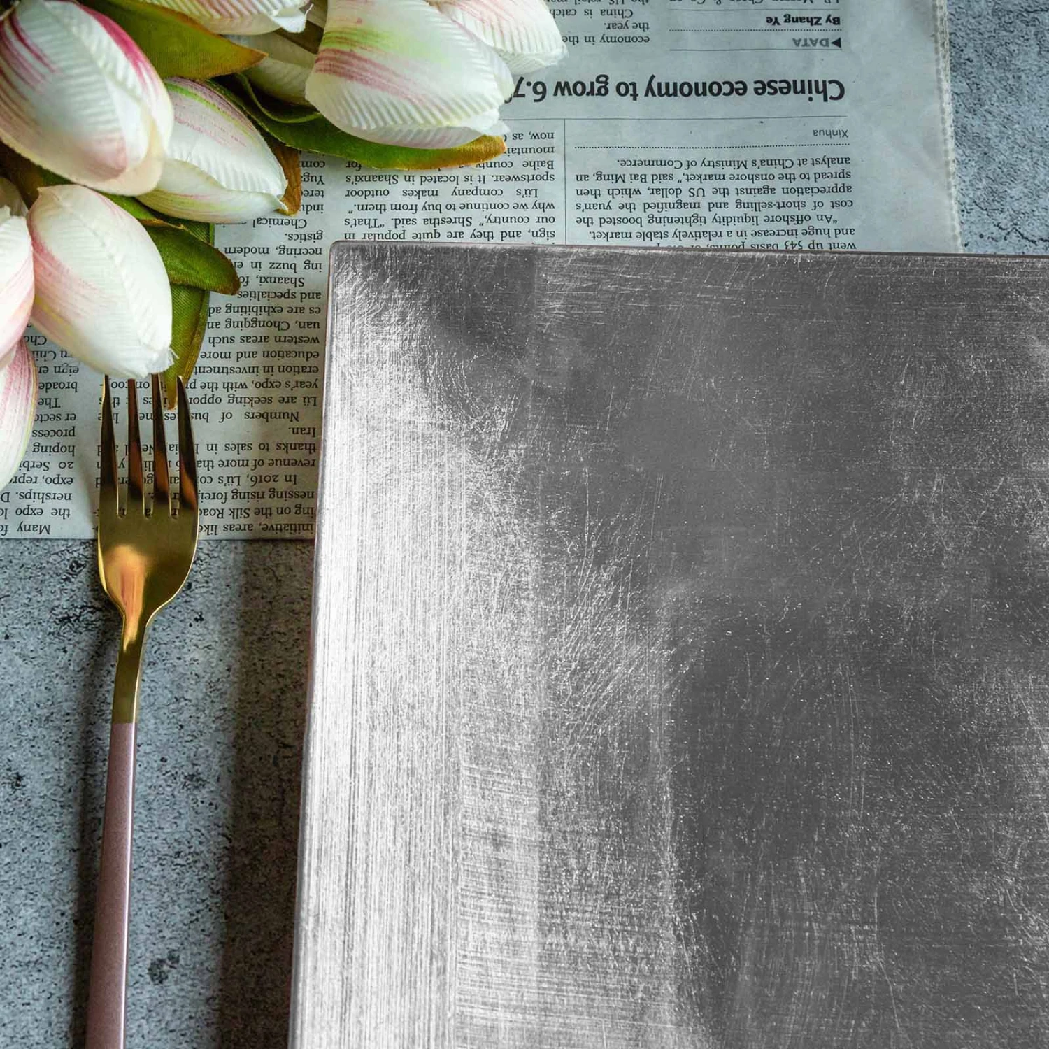 6 Pack Metallic Square Rim Acrylic Charger Plates, Modern/Glam Table Decor 12" 14 6 Pack Metallic Square Rim Acrylic Charger Plates, Modern/Glam Table Decor 12" - Image 14