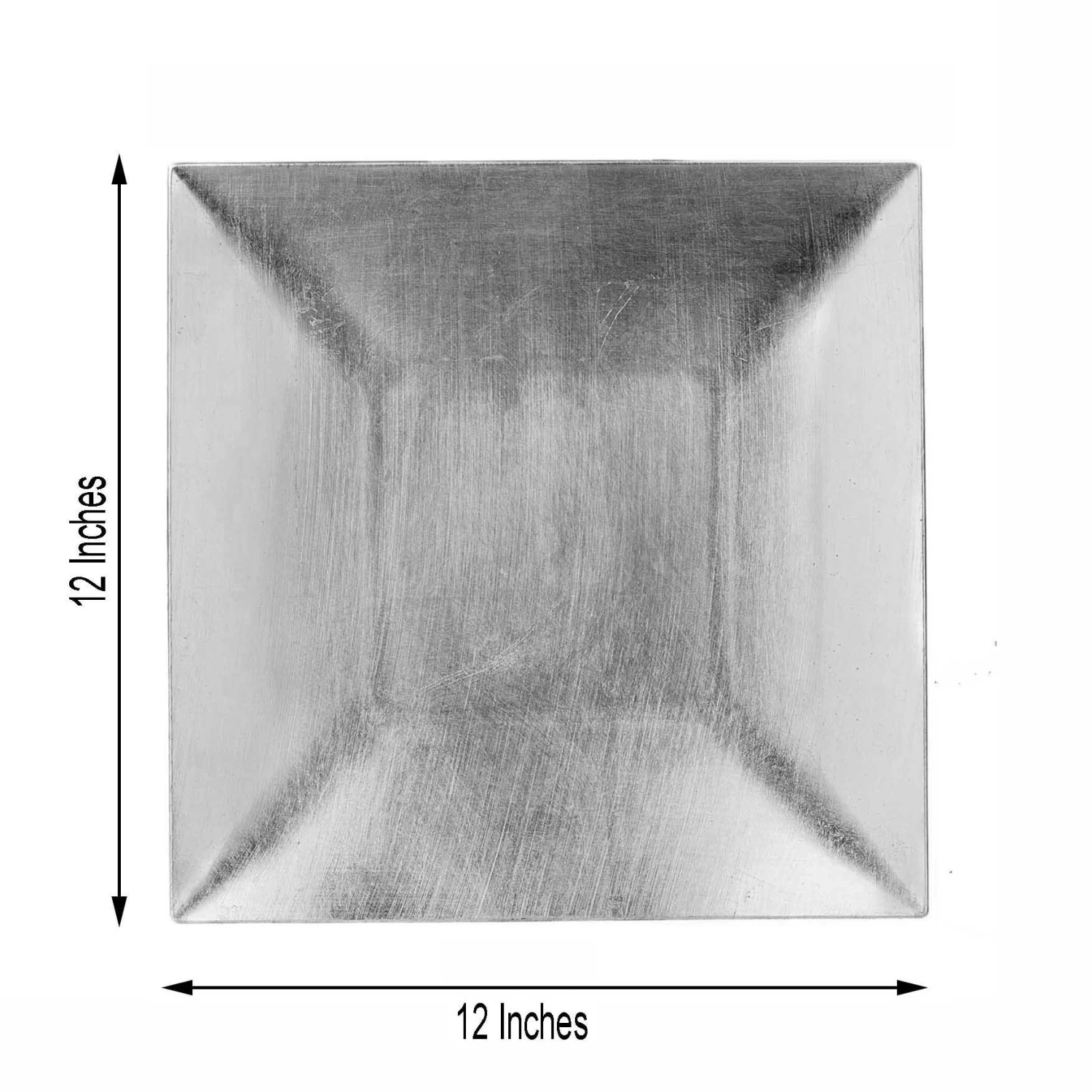 6 Pack Metallic Square Rim Acrylic Charger Plates, Modern/Glam Table Decor 12" 6 6 Pack Metallic Square Rim Acrylic Charger Plates, Modern/Glam Table Decor 12" - Image 6