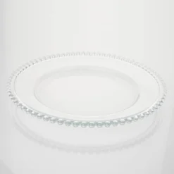 8 Pack Beaded Round Glass Charger Plates, Tabletop Decor 12" 20 8 Pack Beaded Round Glass Charger Plates, Tabletop Decor 12" -Home Decor Promotional Store CHRG 4239 PARENT 2