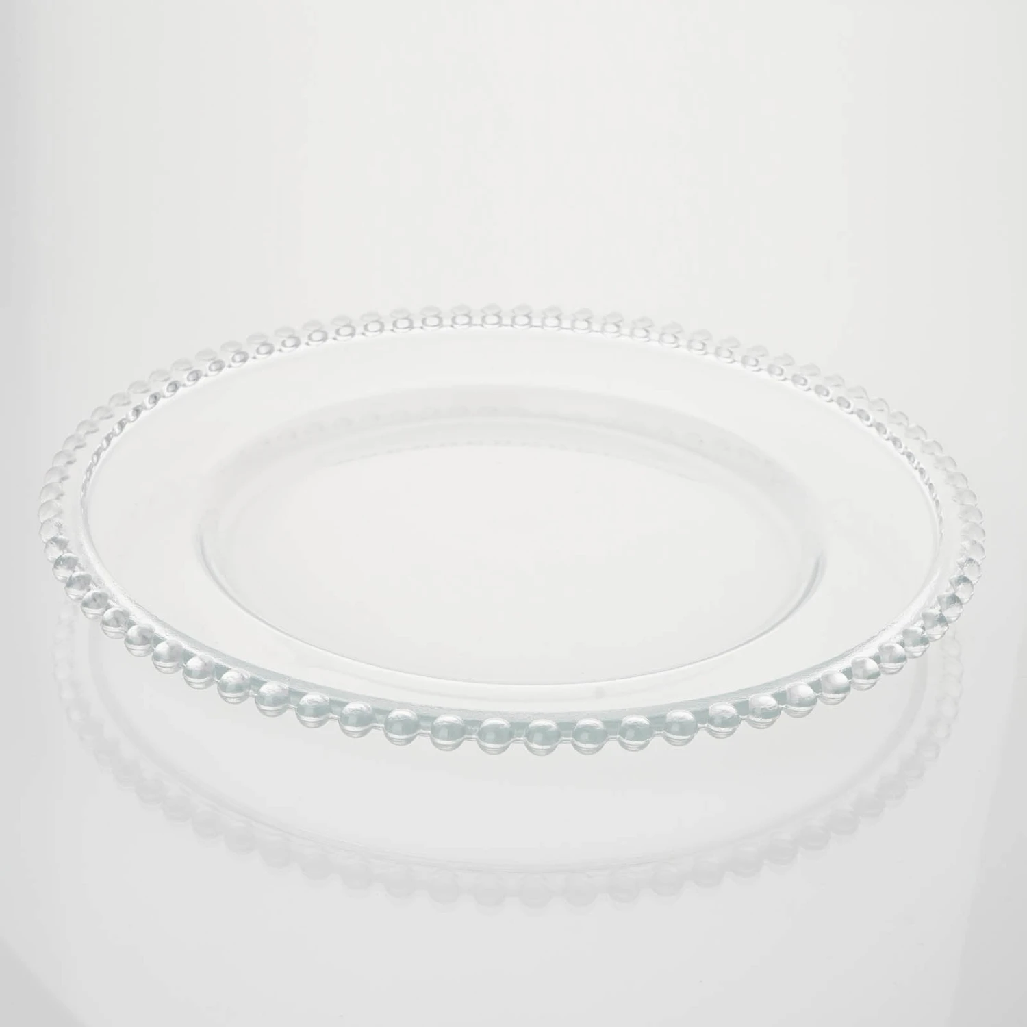 8 Pack Beaded Round Glass Charger Plates, Tabletop Decor 12" 5 8 Pack Beaded Round Glass Charger Plates, Tabletop Decor 12" - Image 5