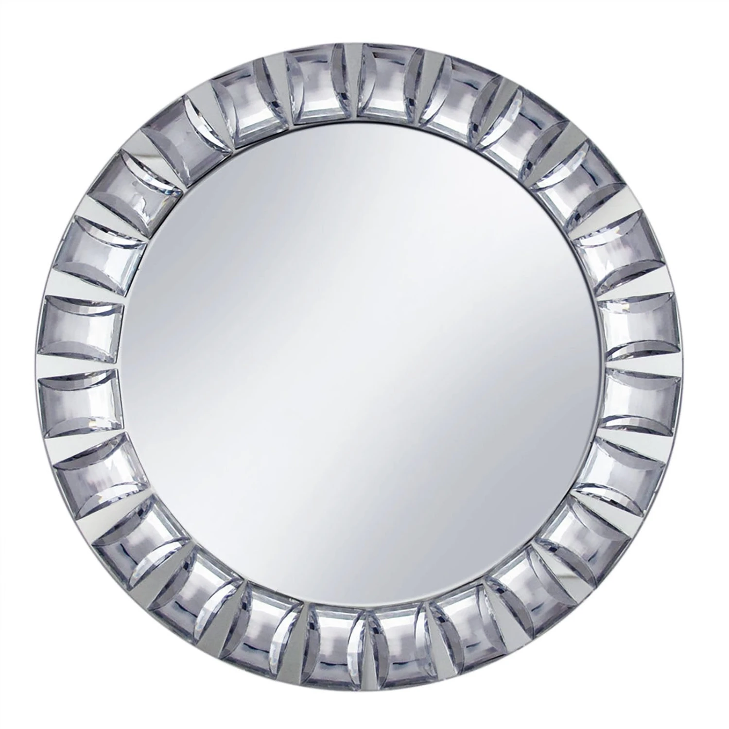 2 Pack Silver Jeweled Rim Premium Glass Mirror Charger Plates 13" 9 2 Pack Silver Jeweled Rim Premium Glass Mirror Charger Plates 13" - Image 9