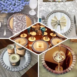 2 Pack Glitter Jeweled Rim Glass Mirror Charger Plates 13" -Home Decor Promotional Store CHRG GLAS0002 EBC2 grande.progressive dc8e7b8a f0dc 47dd b8ca 8b97dbfe2e81