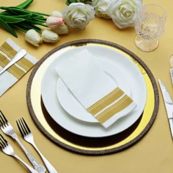 2 Pack Mirror Glass Charger Plates With Rhinestone Rim 13" Round 22 2 Pack Mirror Glass Charger Plates With Rhinestone Rim 13" Round -Home Decor Promotional Store CHRG GLAS0004 GOLD D02.progressive 9ccd9da4 205f 4973 b188 0a632caee003