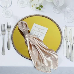 2 Pack Mirror Glass Charger Plates With Rhinestone Rim 13" Round 20 2 Pack Mirror Glass Charger Plates With Rhinestone Rim 13" Round -Home Decor Promotional Store CHRG GLAS0004 GOLD 02.progressive 40c45928 5a4d 4f1c 8bae 856f177d71b1