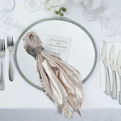 2 Pack Mirror Glass Charger Plates With Rhinestone Rim 13" Round 25 2 Pack Mirror Glass Charger Plates With Rhinestone Rim 13" Round -Home Decor Promotional Store CHRG GLAS0004 PARENT 3