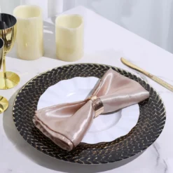 8 Pack Luxurious Braided Rim Glass Charger Plates, Clear Round Charger Plates 13" 24 8 Pack Luxurious Braided Rim Glass Charger Plates, Clear Round Charger Plates 13" -Home Decor Promotional Store CHRG GLAS0005 BLK D01.progressive b6a25a12 f7fa 4e22 80d8 190f6f870069