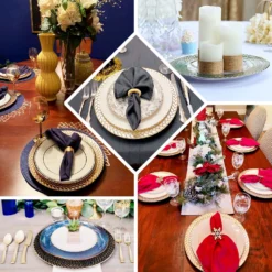 8 Pack Luxurious Braided Rim Glass Charger Plates, Clear Round Charger Plates 13" 20 8 Pack Luxurious Braided Rim Glass Charger Plates, Clear Round Charger Plates 13" -Home Decor Promotional Store CHRG GLAS0005 EBC2.progressive b24343ec fef8 4e70 a7af c1b291926397