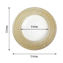 8 Pack Luxurious Braided Rim Glass Charger Plates, Clear Round Charger Plates 13" 23 8 Pack Luxurious Braided Rim Glass Charger Plates, Clear Round Charger Plates 13" -Home Decor Promotional Store CHRG GLAS0005 SILV 98.progressive bb5513b3 f3be 42aa aad6 880c6ba1fa1f