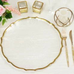 8 Pack Gold Sunflower Scalloped Rim Clear Glass Charger Plates 13" 14 8 Pack Gold Sunflower Scalloped Rim Clear Glass Charger Plates 13" -Home Decor Promotional Store CHRG GLAS0008 GOLD 01.progressive 90ecd248 7064 43f5 84fb 6a444191cc97