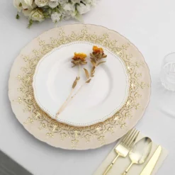 8 Pack Gold Monaco Style Glass Table Serving Plates, Ornate Design Dinner Charger Trays 13" 16 8 Pack Gold Monaco Style Glass Table Serving Plates, Ornate Design Dinner Charger Trays 13" -Home Decor Promotional Store CHRG GLAS0009 GOLD D04
