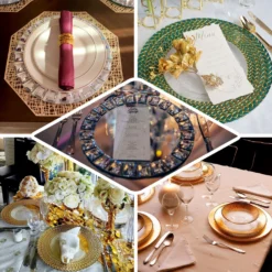 2 Pack Mirror Glass Charger Plates With Rhinestone Rim 13" Round 17 2 Pack Mirror Glass Charger Plates With Rhinestone Rim 13" Round -Home Decor Promotional Store CHRG GLAS EBC1 9fbdc7b8 9945 4ac5 a627 a5bfd394e5a6