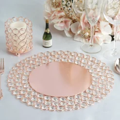Wired Metal Acrylic Crystal Beaded Charger Plate 14" -Home Decor Promotional Store CHRG MET0002 14 054 D03.progressive 098d9115 dd34 4f54 a594 42f8e5358151