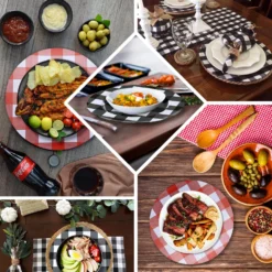 4 Pack Buffalo Plaid Metal Charger Plates, Checkered Picnic Dinner Charger Plates 13" 15 4 Pack Buffalo Plaid Metal Charger Plates, Checkered Picnic Dinner Charger Plates 13" -Home Decor Promotional Store CHRG MET0003 EBC2.progressive 66a6cc9a 394a 4341 995f 51968ebaf61e