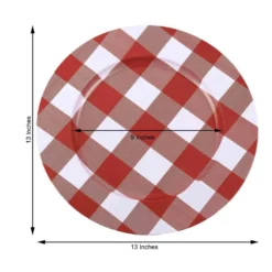 4 Pack Buffalo Plaid Metal Charger Plates, Checkered Picnic Dinner Charger Plates 13" 17 4 Pack Buffalo Plaid Metal Charger Plates, Checkered Picnic Dinner Charger Plates 13" -Home Decor Promotional Store CHRG MET0003 RED 98.progressive f192966d d4c0 4064 8df2 1fd7ae4d774b