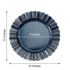 6 Pack Acrylic Plastic Charger Plates With Gold Brushed Wavy Scalloped Rim 13" Round 25 6 Pack Acrylic Plastic Charger Plates With Gold Brushed Wavy Scalloped Rim 13" Round -Home Decor Promotional Store CHRG PLST0004 NAVY 98.progressive e0783f11 da36 49ed 8214 70dac36dae96
