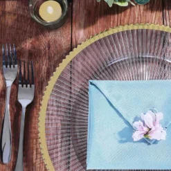 6 Pack Clear Sunray Wavy Rim Acrylic Plastic Charger Plates, Round Dinner Charger Plates 13" -Home Decor Promotional Store CHRG PLST0006 GOLD D05.progressive c0fad30a dc24 4fab 9463 49ae2a084e59