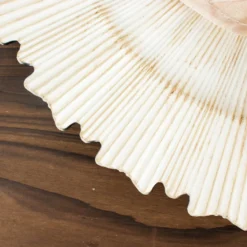 6 Pack Sunray Acrylic Plastic Serving Plates, Round Scalloped Rim Disposable Charger Plates 13" -Home Decor Promotional Store CHRG PLST0009 ANTQ D09