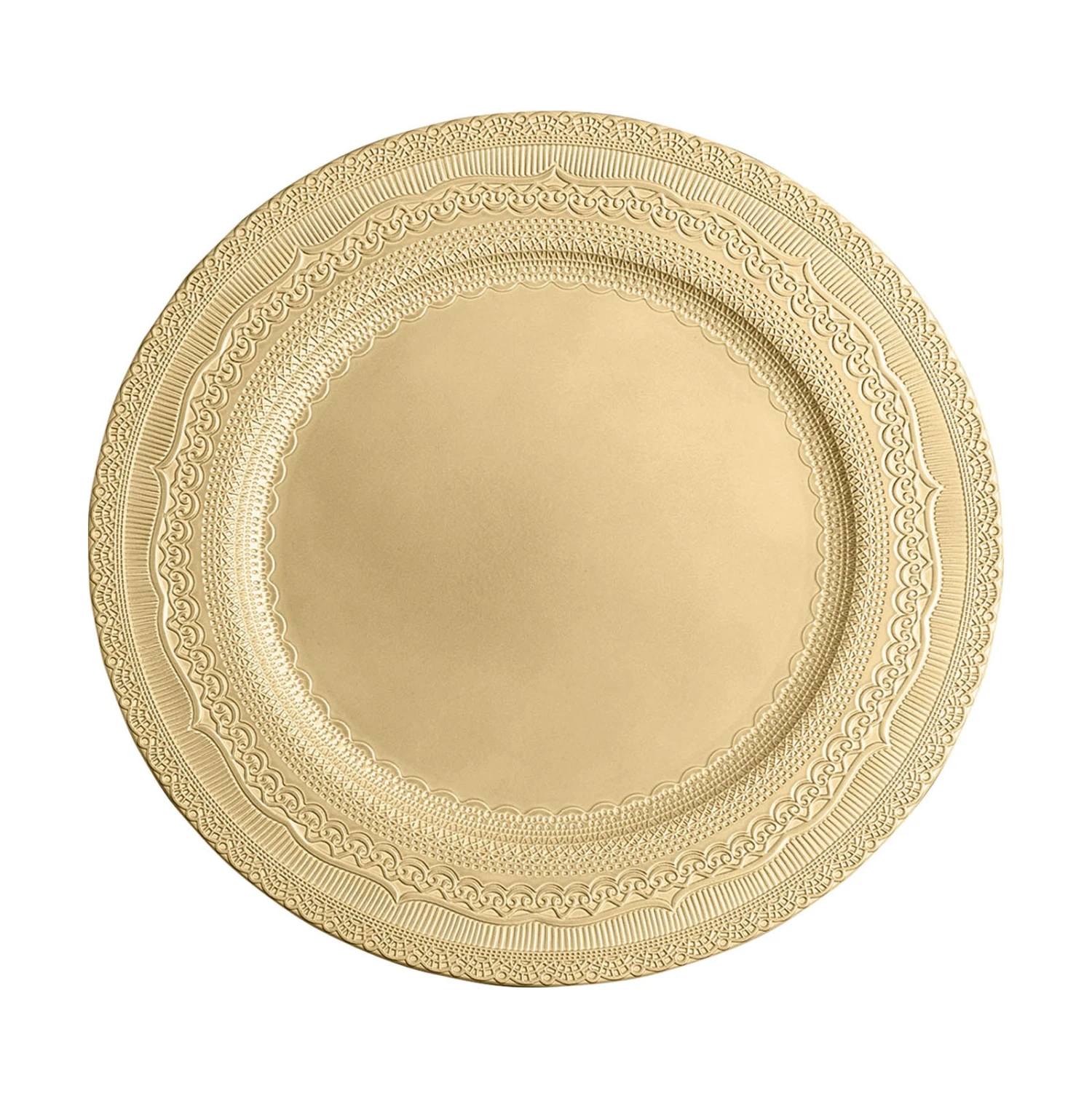 6 Pack Rustic Lace Embossed Acrylic Plastic Charger Plates 13" 13 6 Pack Rustic Lace Embossed Acrylic Plastic Charger Plates 13" - Image 13