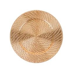 6 Pack Metallic Gold Swirl Rattan Acrylic Charger Plates, 13" Round Farmhouse Plastic Serving Plates 14 6 Pack Metallic Gold Swirl Rattan Acrylic Charger Plates, 13" Round Farmhouse Plastic Serving Plates -Home Decor Promotional Store CHRG PLST0022A GOLD 99