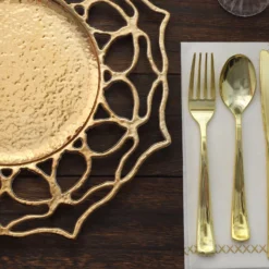 6 Pack Gold Floral Cutout Acrylic Charger Plates, Hollow Flower Decorative Plastic Serving Plates 13" 23 6 Pack Gold Floral Cutout Acrylic Charger Plates, Hollow Flower Decorative Plastic Serving Plates 13" -Home Decor Promotional Store CHRG PLST0034 GOLD D08