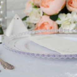 6 Pack Acrylic Plastic Beaded Rim Charger Plates 12" -Home Decor Promotional Store CHRG PLST4239 CLR D01.progressive ed0499b7 b4ea 4ccd aa9d d3cd82e9807f