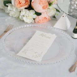 6 Pack Acrylic Plastic Beaded Rim Charger Plates 12" -Home Decor Promotional Store CHRG PLST4239 CLR D02.progressive 8a8cf8c5 bae8 4ac4 9f6f 9f4c1dbc0f1e