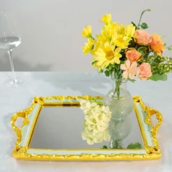 Metallic Resin Decorative Vanity Serving Tray, Rectangle Mirrored Tray - 15"x10" 32 Metallic Resin Decorative Vanity Serving Tray, Rectangle Mirrored Tray - 15"x10" -Home Decor Promotional Store CHRG TRAY011 16 MINT D04.progressive ff97a217 7cb3 4fb1 a3a4 5fca0f2aeb3f