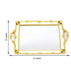 Metallic Resin Decorative Vanity Serving Tray, Rectangle Mirrored Tray - 15"x10" 25 Metallic Resin Decorative Vanity Serving Tray, Rectangle Mirrored Tray - 15"x10" -Home Decor Promotional Store CHRG TRAY011 16 WHT 98.progressive dbfec184 270a 4e69 84eb b8f1852bd6a2