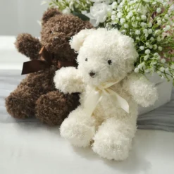 Set Of 3 Cute Plush Stuffed Teddy Bears Centerpiece Decor, Soft Toy Animals Party Decorations - Dark Brown,Ivory,Natural 7" 19 Set Of 3 Cute Plush Stuffed Teddy Bears Centerpiece Decor, Soft Toy Animals Party Decorations - Dark Brown,Ivory,Natural 7" -Home Decor Promotional Store DECO BEAR01 SET D04