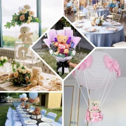 Set Of 3 Cute Plush Stuffed Teddy Bears Centerpiece Decor, Soft Toy Animals Party Decorations - Dark Brown,Ivory,Natural 7" 13 Set Of 3 Cute Plush Stuffed Teddy Bears Centerpiece Decor, Soft Toy Animals Party Decorations - Dark Brown,Ivory,Natural 7" -Home Decor Promotional Store DECO BEAR01 SET EBC2