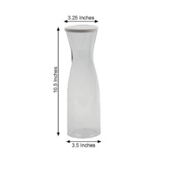 Set Of 3 | 34oz Clear Disposable Plastic Carafes With Lids, Water Pitcher Juice Jar Beverage Containers -Home Decor Promotional Store DSP SERV CRF01 34 CLR 98.progressive 7c81722e 0314 4b5e aa84 2f0ecc4dab6a