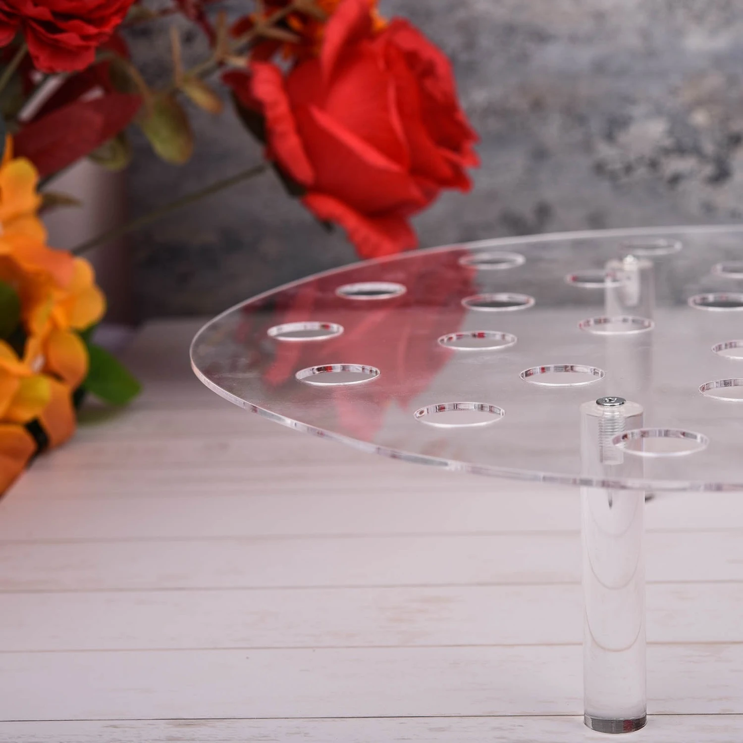 Clear 35-Slot Acrylic Ice Cream Cone Display Stand, Mini Snow Cone Holder Tray 16" 11 Clear 35-Slot Acrylic Ice Cream Cone Display Stand, Mini Snow Cone Holder Tray 16" - Image 11