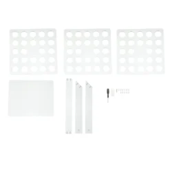 Clear 3-Tier Acrylic 72-Slot Mini Cupcake Display Stand, Foldable Plastic Shot Glass Ice Cream Cone Tray 18" Tall 22 Clear 3-Tier Acrylic 72-Slot Mini Cupcake Display Stand, Foldable Plastic Shot Glass Ice Cream Cone Tray 18" Tall -Home Decor Promotional Store DSP TR0007 72 CLR D10