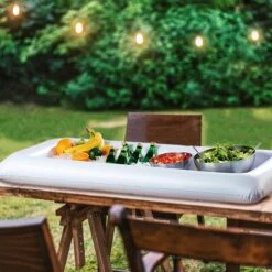2 Pack Inflatable Cooler Buffet Serving Bar For BBQ Picnic Pool Party - 50"L X 24"W -Home Decor Promotional Store FLOAT TRAY 01 4 WHT D12.progressive bec83102 198e 4af4 ab70 e38abf16ecfd