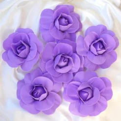 6 Pack Real Touch Artificial Foam DIY Craft Roses 8" -Home Decor Promotional Store FOAM FLO001 8 LAV D01 b9462837 06da 4cc4 a6b0 72f5ce2f87c2