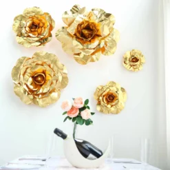 6 Pack Real Touch Artificial Foam DIY Craft Roses 8" -Home Decor Promotional Store FOAM FLO001 GOLD D18.progressive 793561f3 eaae 4bc8 abcf ad3c63b265b8