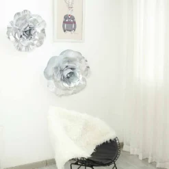 2 Pack Large Real Touch Artificial Foam DIY Craft Roses 20" -Home Decor Promotional Store FOAM FLO001 SILV D18.progressive 703497b2 a551 4bb9 be60 147357397b80