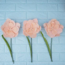 6 Pack Daisy Large Foam Flowers Wall Backdrop Decoration 8"