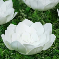 4 Pack Real-Like Soft Foam Craft Daisy Flower Heads 12" -Home Decor Promotional Store FOAM FLO003 12 WHT 02