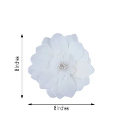 6 Pack White Life-Like Soft Foam Craft Dahlia Flower Heads 8" -Home Decor Promotional Store FOAM FLO004 08 WHT 98.progressive b7891018 957f 4a9a 9c73 c884d56e8b12