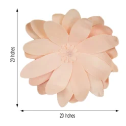 2 Pack Life-Like Foam Dahlia Flowers 20" -Home Decor Promotional Store FOAM FLO004 20 046 98