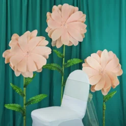 2 Pack Life-Like Soft Foam Craft Dahlia Flower Heads 24" -Home Decor Promotional Store FOAM FLO004 24 046 01
